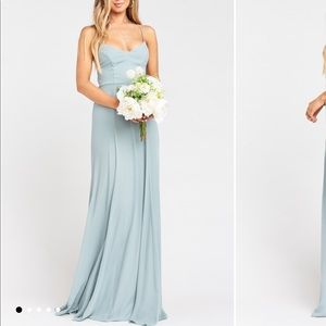 Show Me Your Mumu bridesmaids dress- Silver Sage
